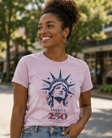 Lady Liberty Women's Vintage Graphic Tee 🗽