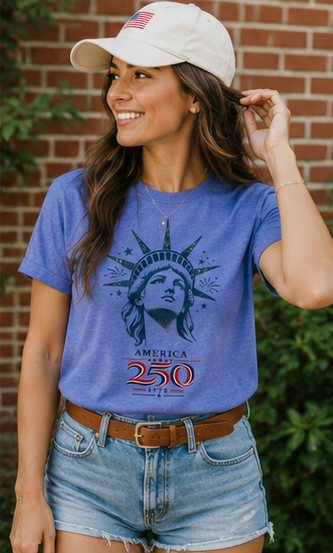Lady Liberty Women's Vintage Graphic Tee 🗽
